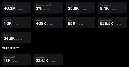 Influencer's portfolio image